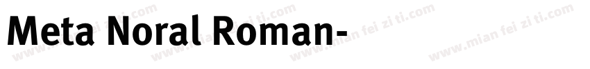 Meta Noral Roman字体转换